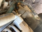 Engine with A/C Compressor