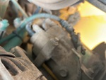 Engine with A/C Compressor