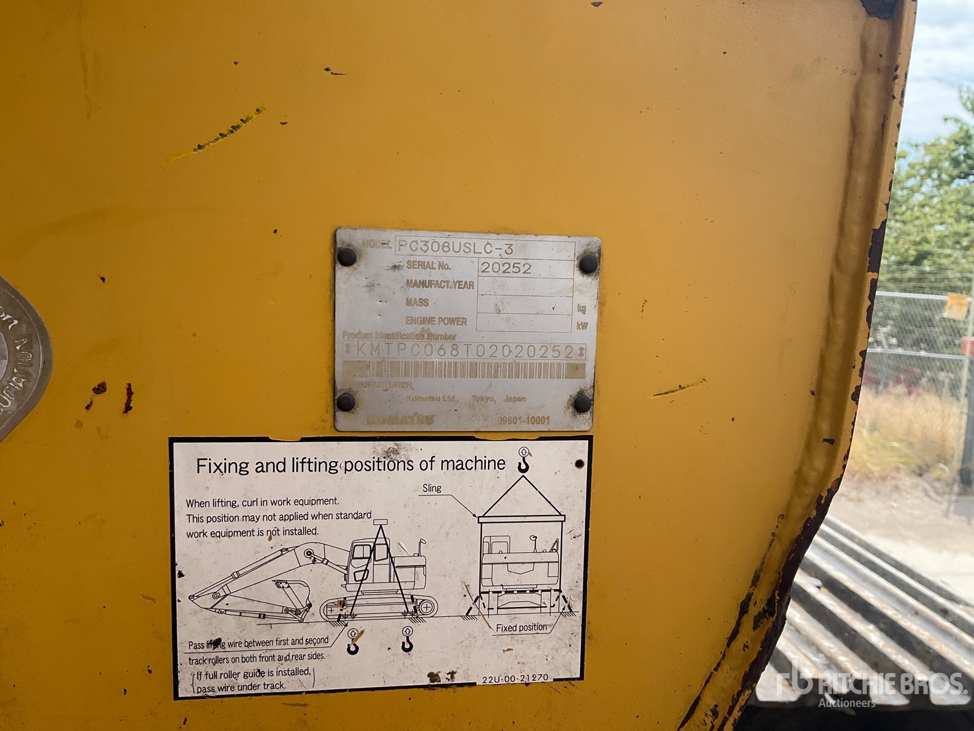 General Appearance with N.º de serie/VIN