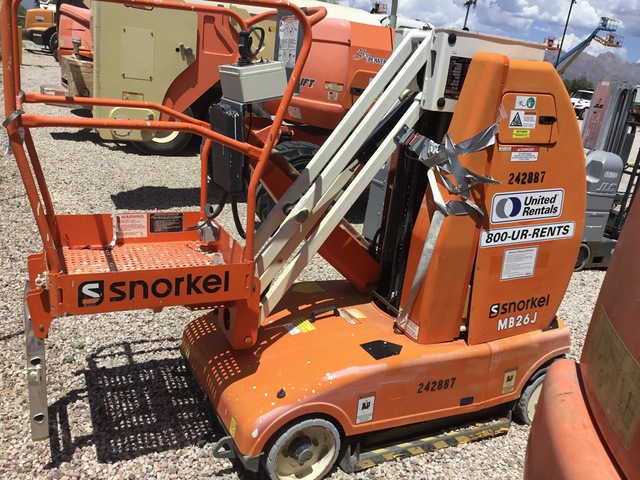 2019 Snorkel MB26J Vertical Mast Lift (Inoperable)