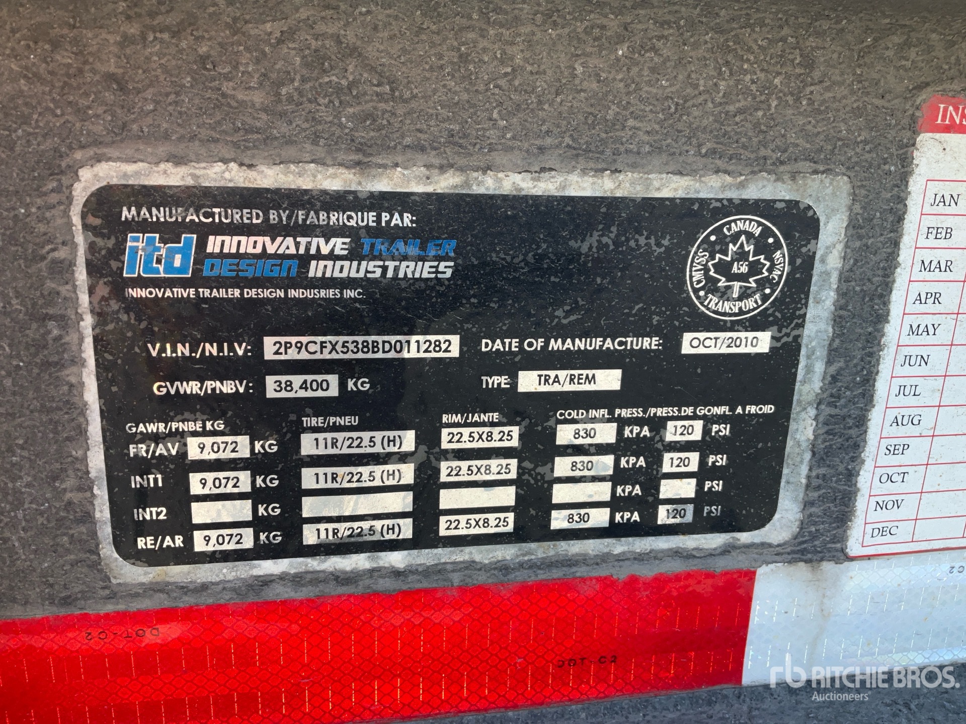 General Appearance with Numéro de série/Numéro d'identification du véhicule automobile