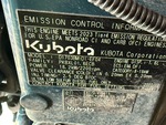 Engine with Emission Label