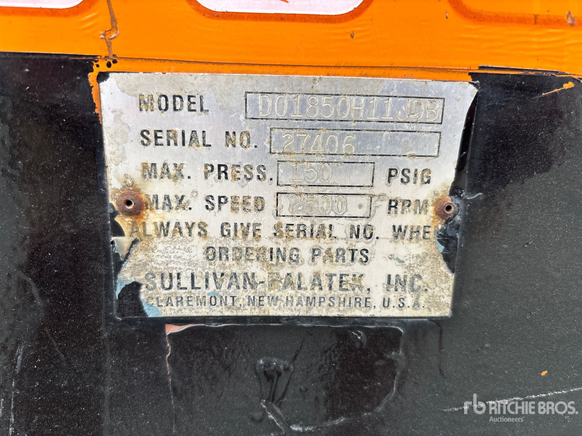 General Appearance with Unit Serial Number