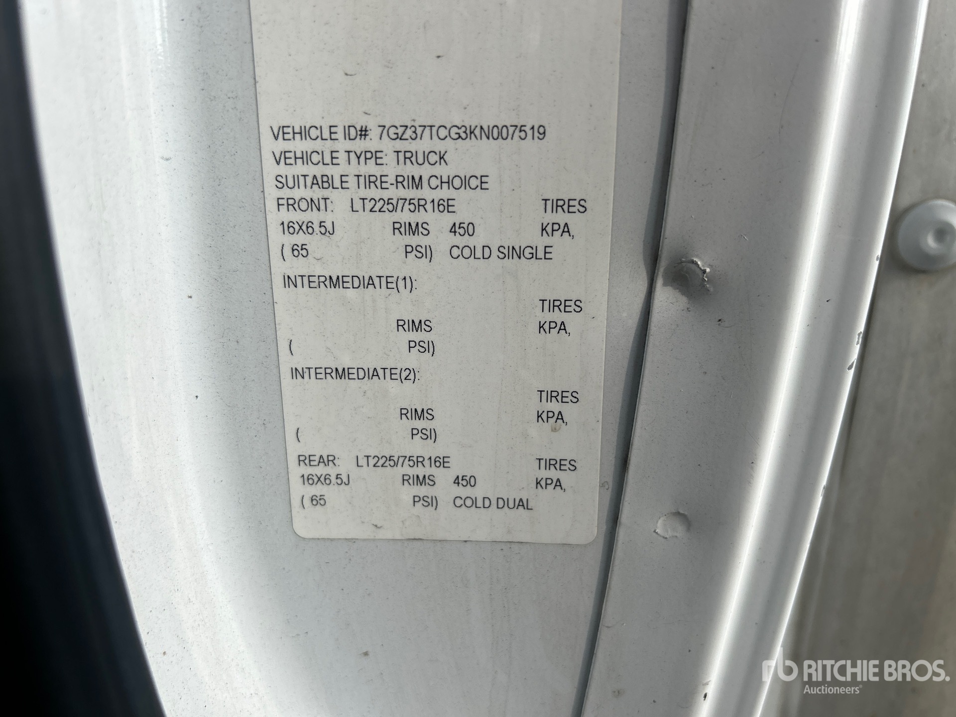 General Appearance with Second Serial Number/VIN Photo