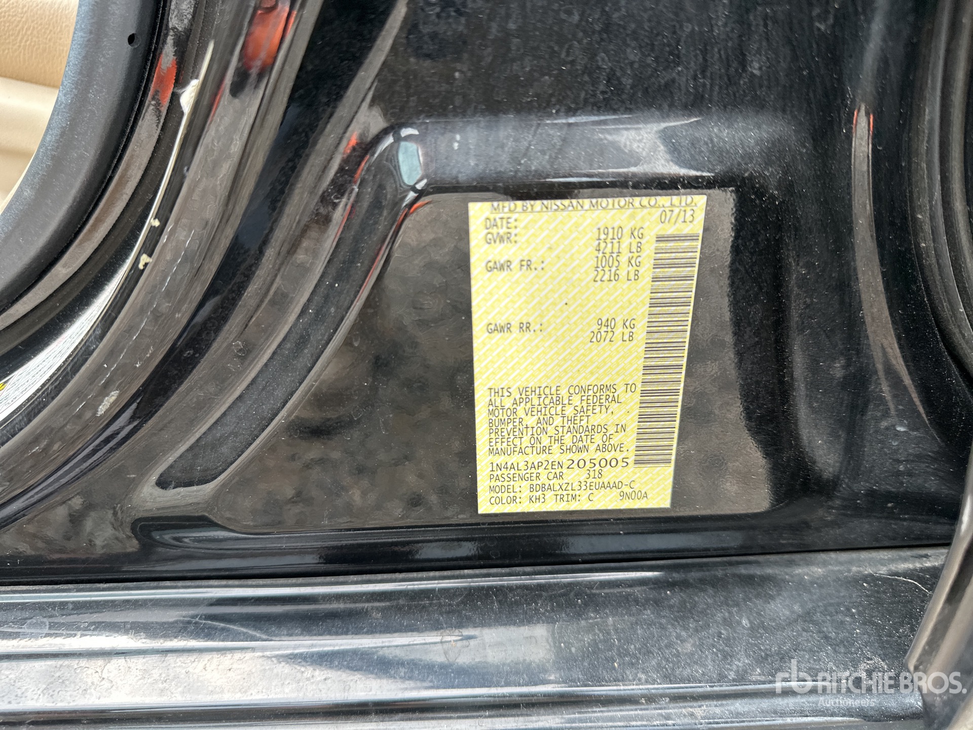 General Appearance with Numéro de série/Numéro d'identification du véhicule automobile