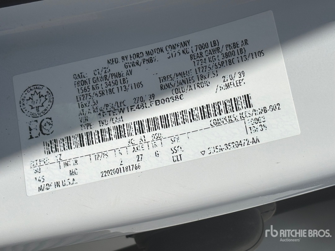 General Appearance with Second Serial Number/VIN Photo