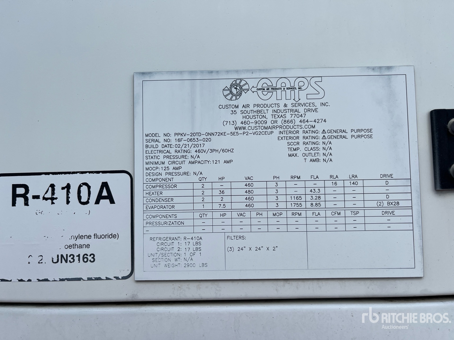 General Appearance with Numéro de série/Numéro d'identification du véhicule automobile