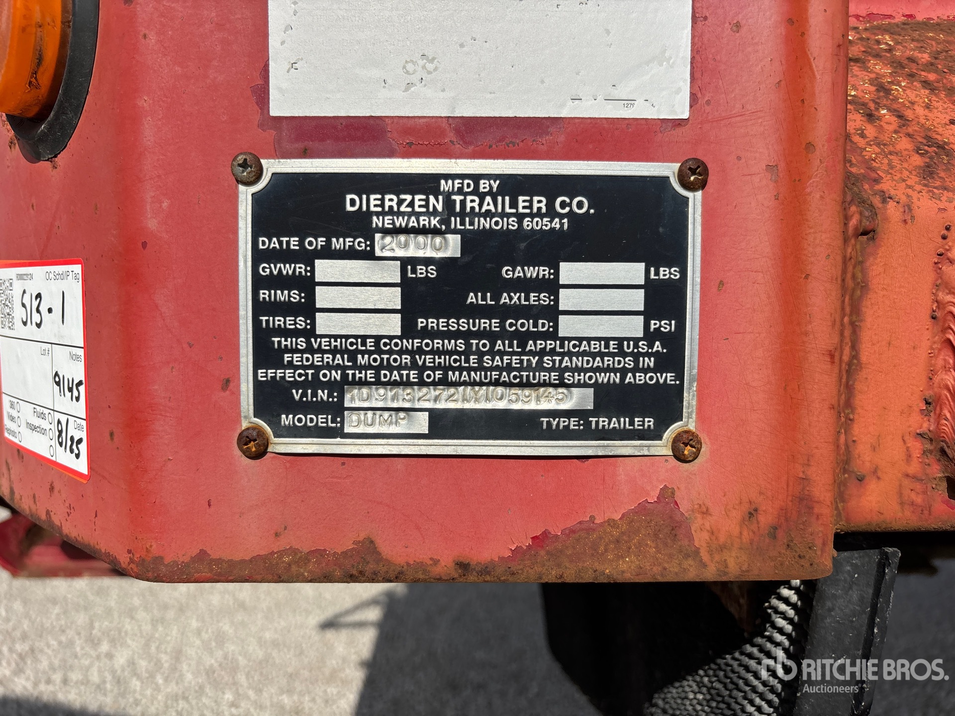 General Appearance with Numéro de série/Numéro d'identification du véhicule automobile