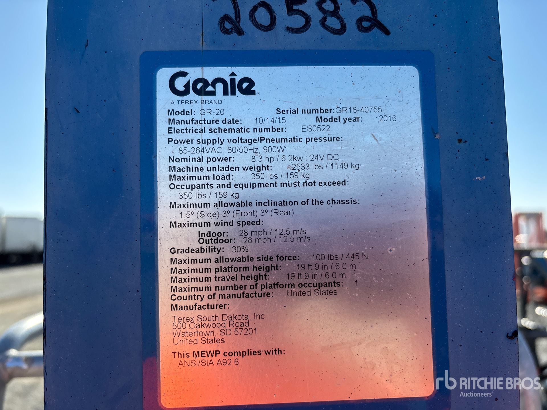 General Appearance with Numero seriale/numero d’identificazione del veicolo (VIN)