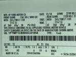 General Appearance with Motor Vehicle Safety Standards Label