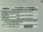 Engine with Emission Control Label