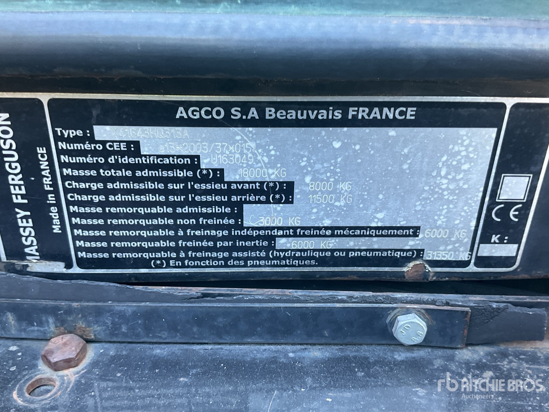 General Appearance with Numéro de série/Numéro d'identification du véhicule automobile