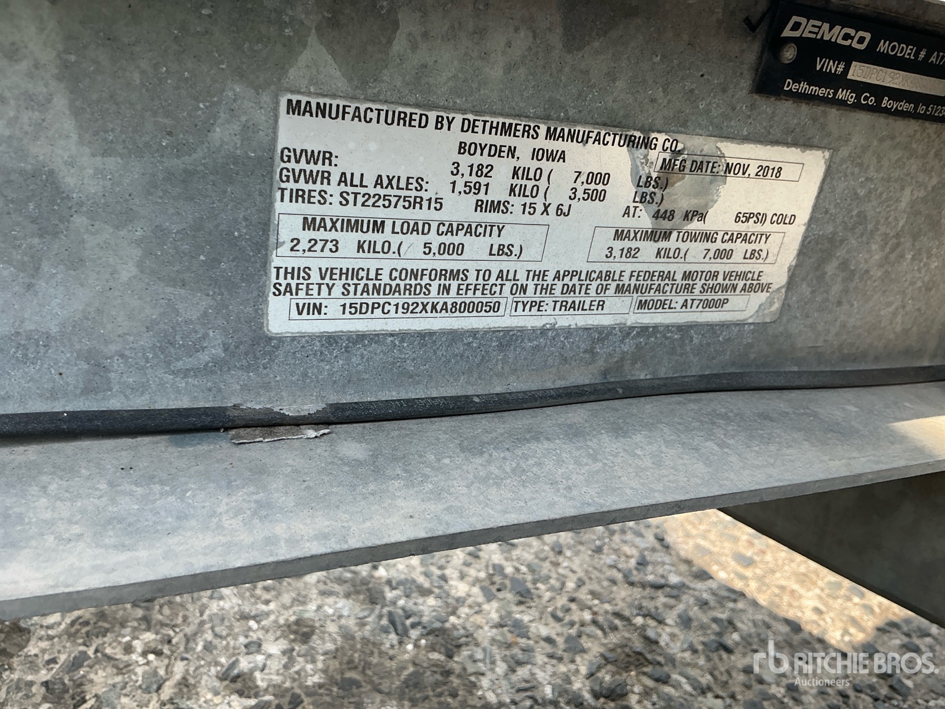 General Appearance with Numéro de série/Numéro d'identification du véhicule automobile