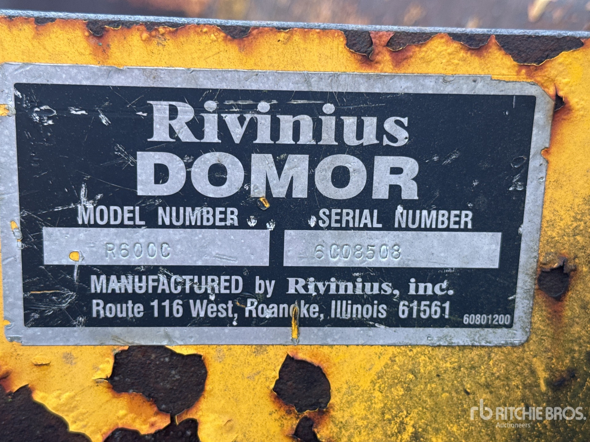 General Appearance with N.º de serie/VIN