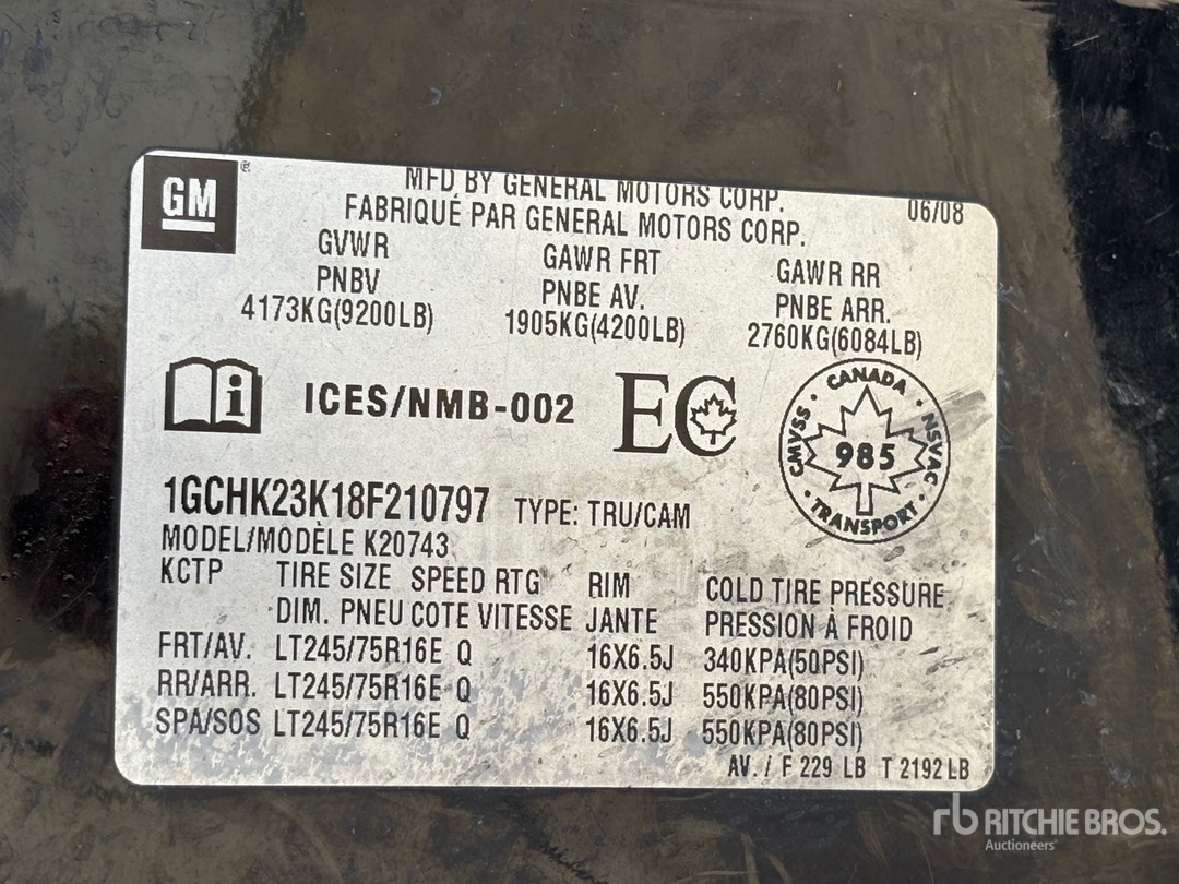 General Appearance with Second Serial Number/VIN Photo