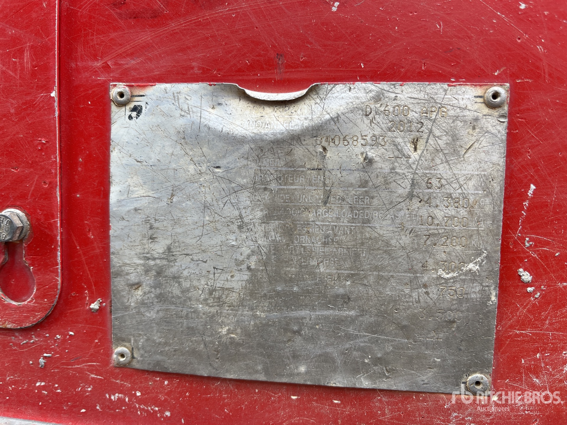 General Appearance with Numero seriale/numero d’identificazione del veicolo (VIN)