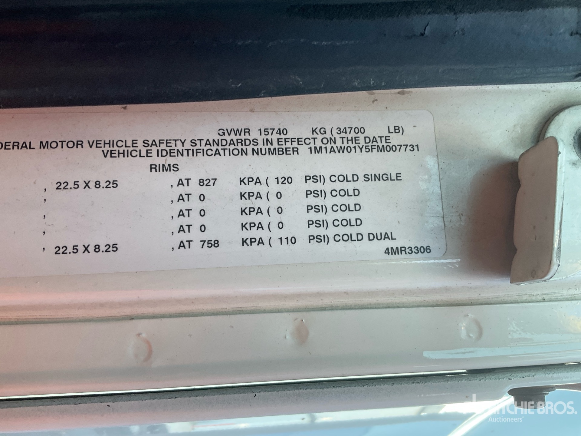 General Appearance with Numero seriale/numero d’identificazione del veicolo (VIN)