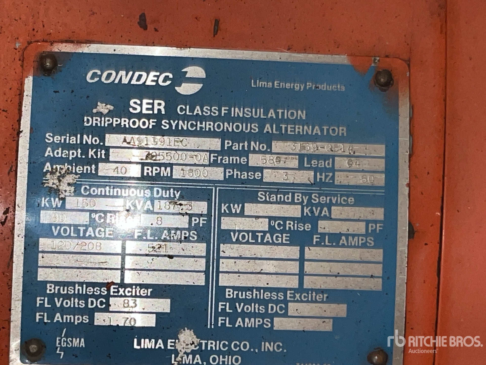 General Appearance with Unit Serial Number