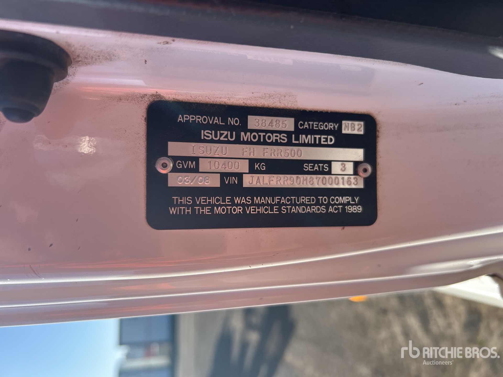 General Appearance with Numéro de série/Numéro d'identification du véhicule automobile