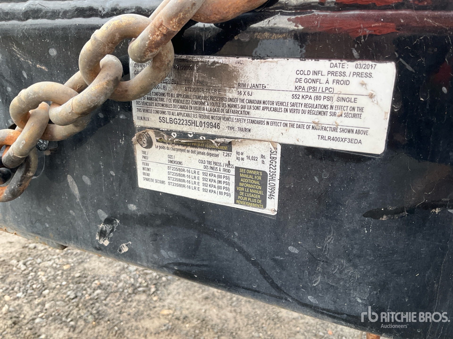 General Appearance with Numer seryjny/numer identyfikacyjny pojazdu