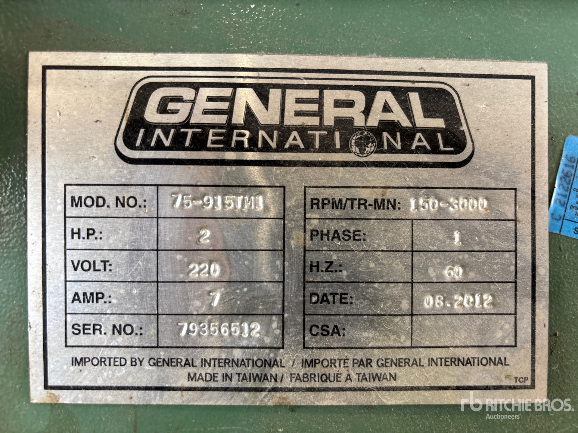 General Appearance with Seriennummer / FIN