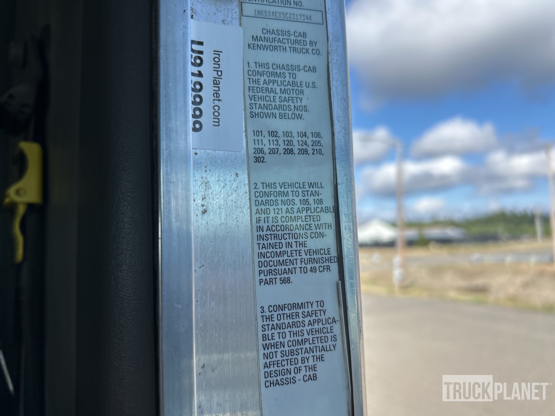 2012 Kenworth T800