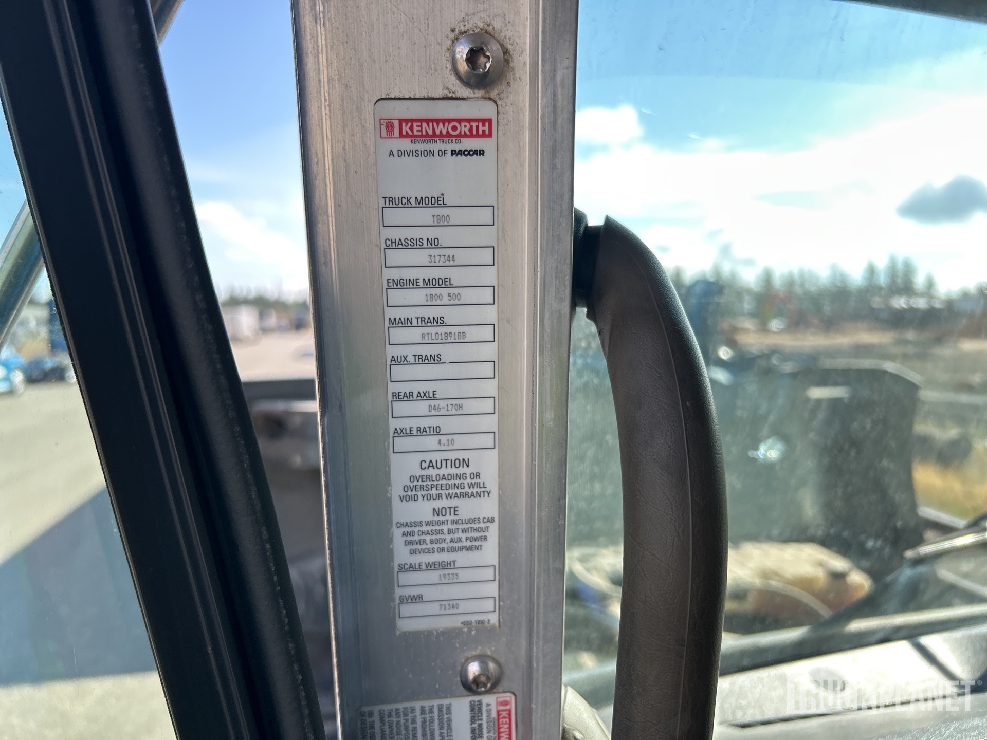 2012 Kenworth T800