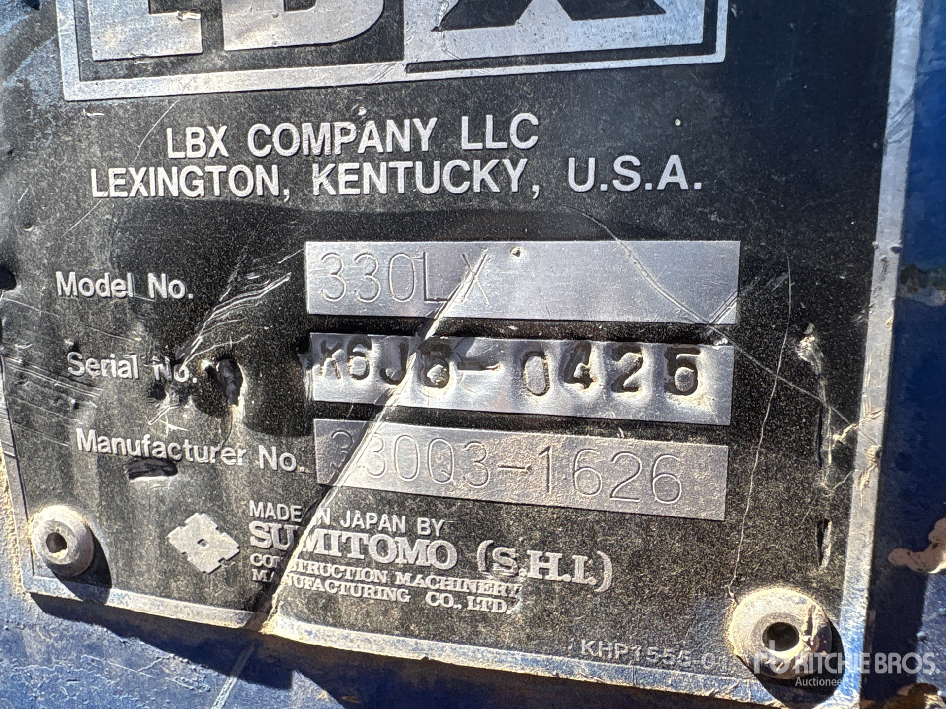 EXCAVADORA 2005 LINK BELT 330LX