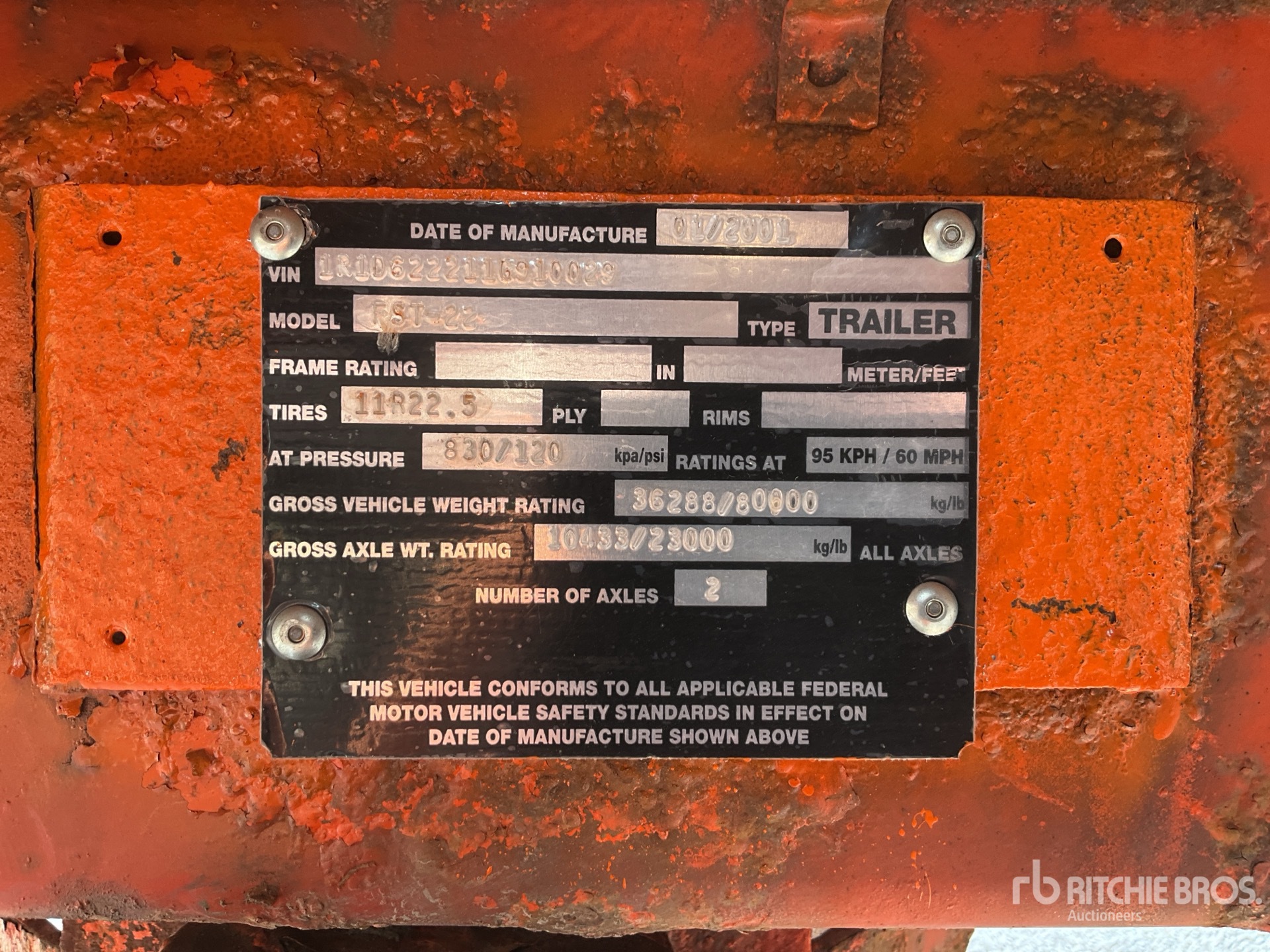 General Appearance with Numéro de série/Numéro d'identification du véhicule automobile