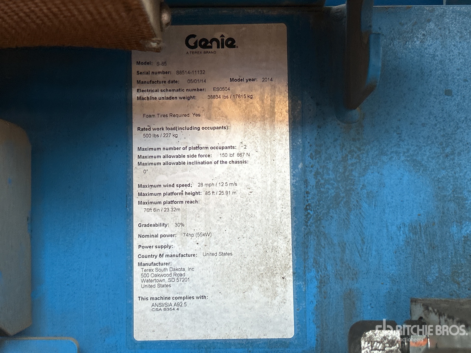 General Appearance with Seriennummer / FIN