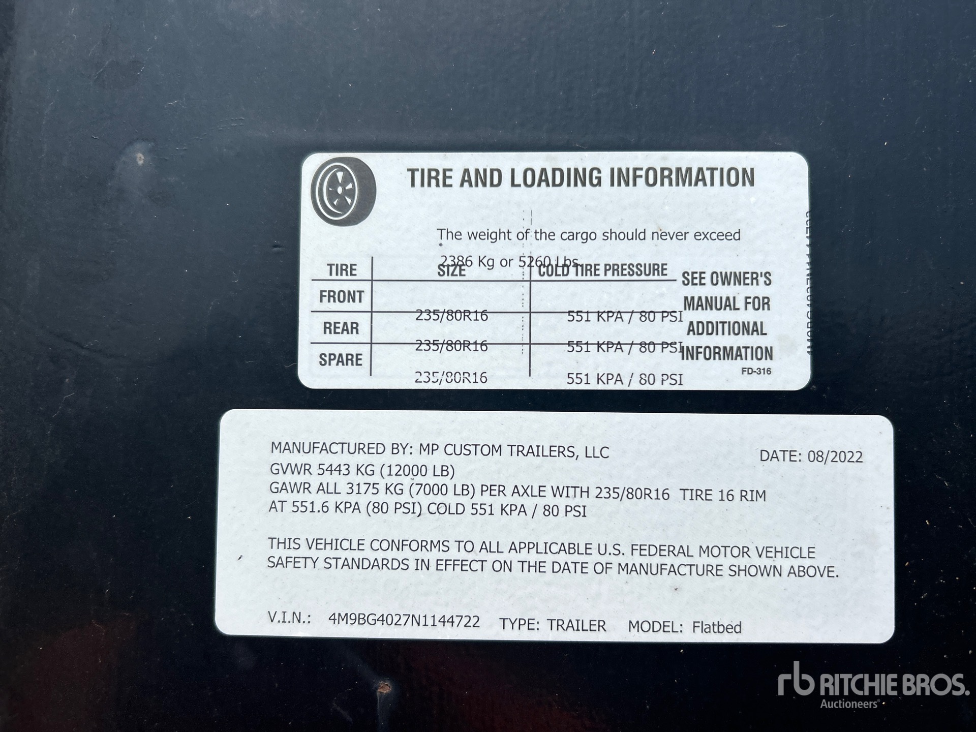 General Appearance with Numéro de série/Numéro d'identification du véhicule automobile