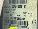 General Appearance with Refrigeration Unit Serial Number