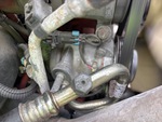 Engine with A/C Compressor