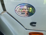 MN382020 - 2021 International LT625: Clean Idle Sticker