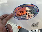 MN380588 - 2021 International LT625: Clean Idle Sticker