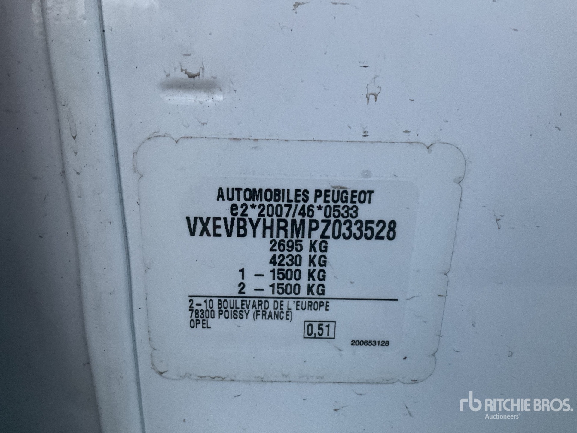 Aspect général with Numéro de série/Numéro d'identification du véhicule automobile