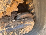 Rubber Track Undercarriage with Rear idler wear