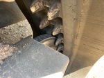Rubber Track Undercarriage with Rear idler wear