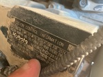 Engine with Emission Label