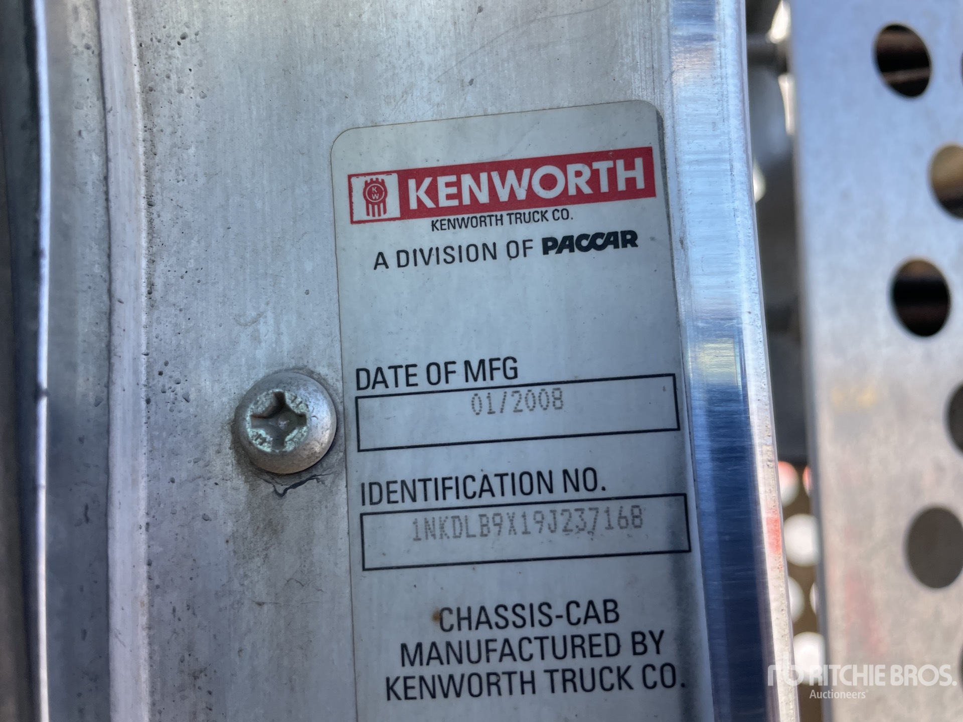 General Appearance with N.º de serie/VIN