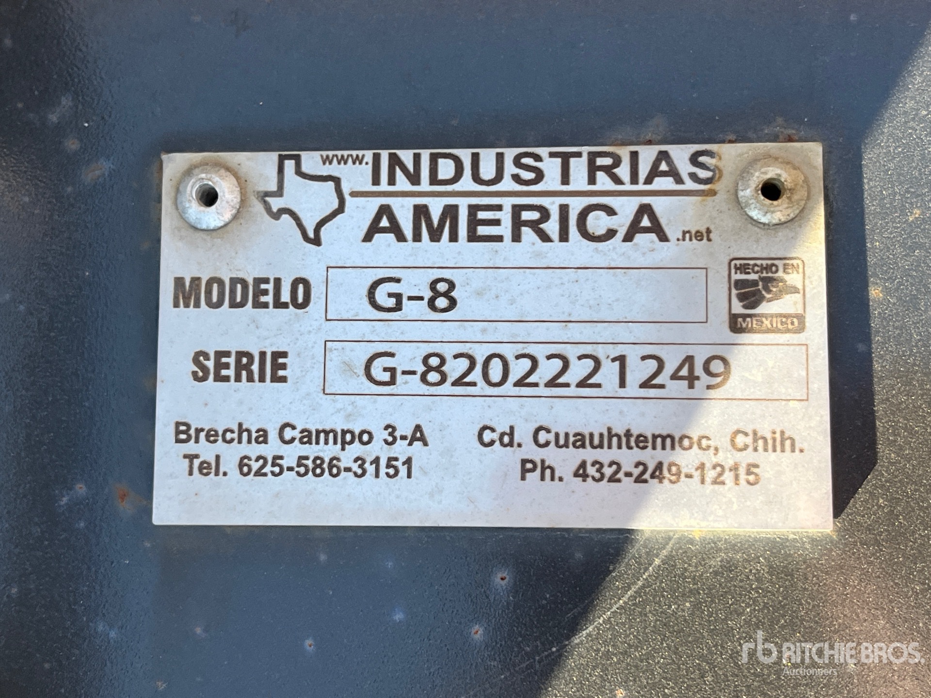 General Appearance with N.º de serie/VIN