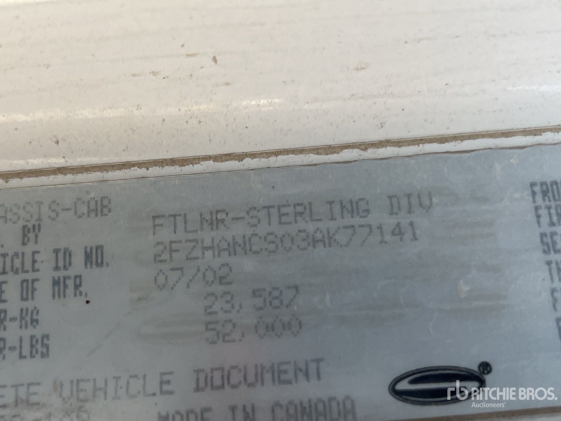 General Appearance with Seriennummer / FIN