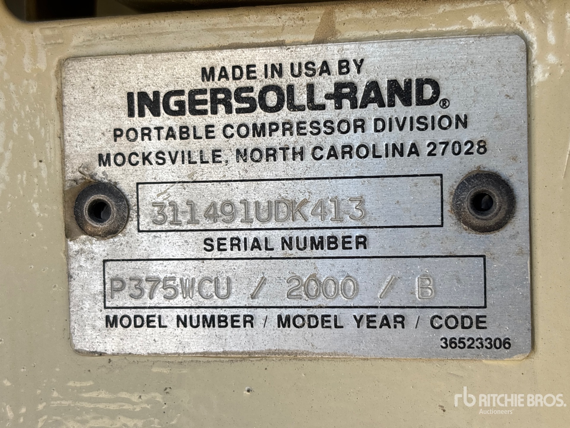 General Appearance with Unit Serial Number