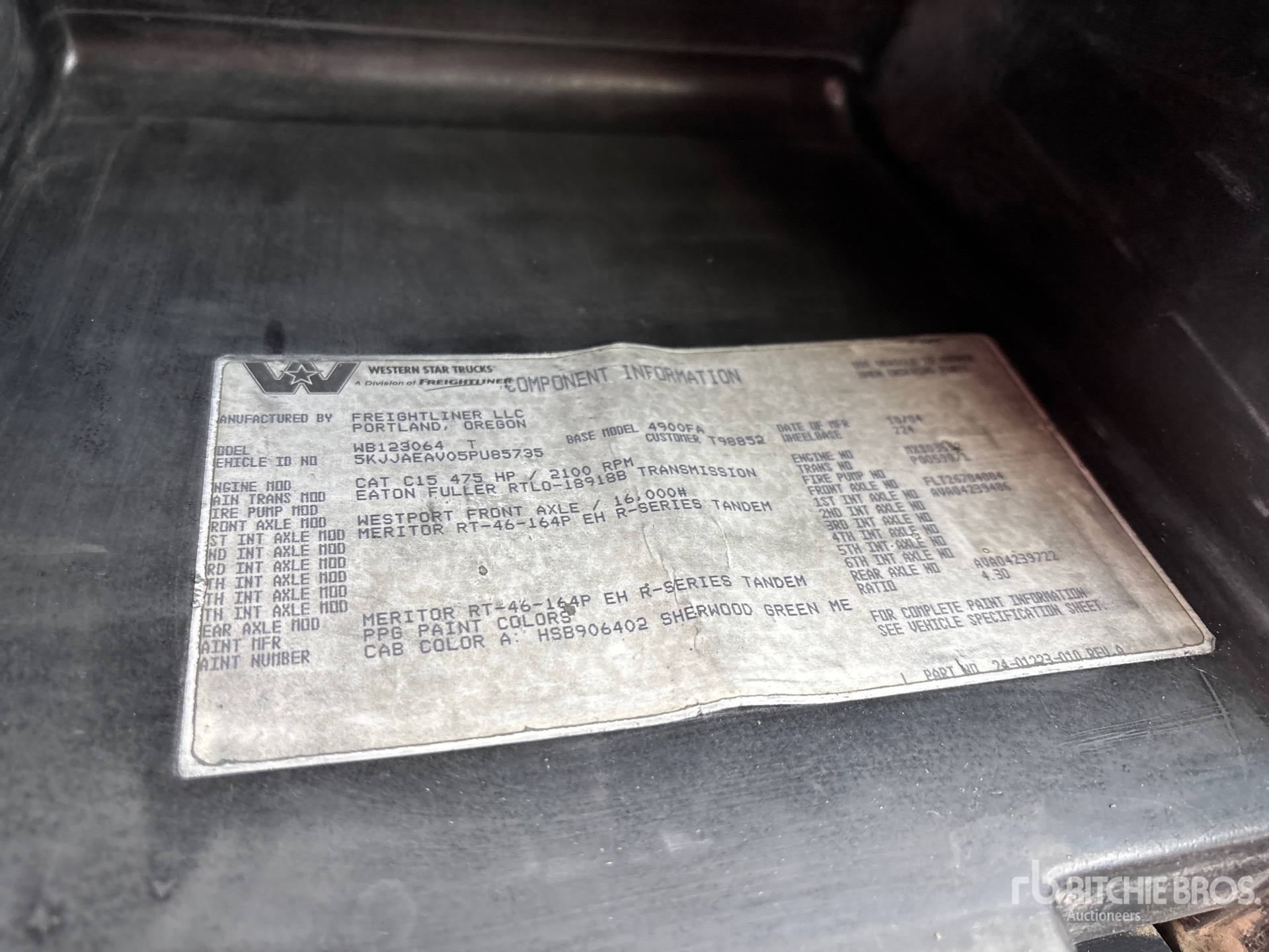 General Appearance with Second Serial Number/VIN Photo