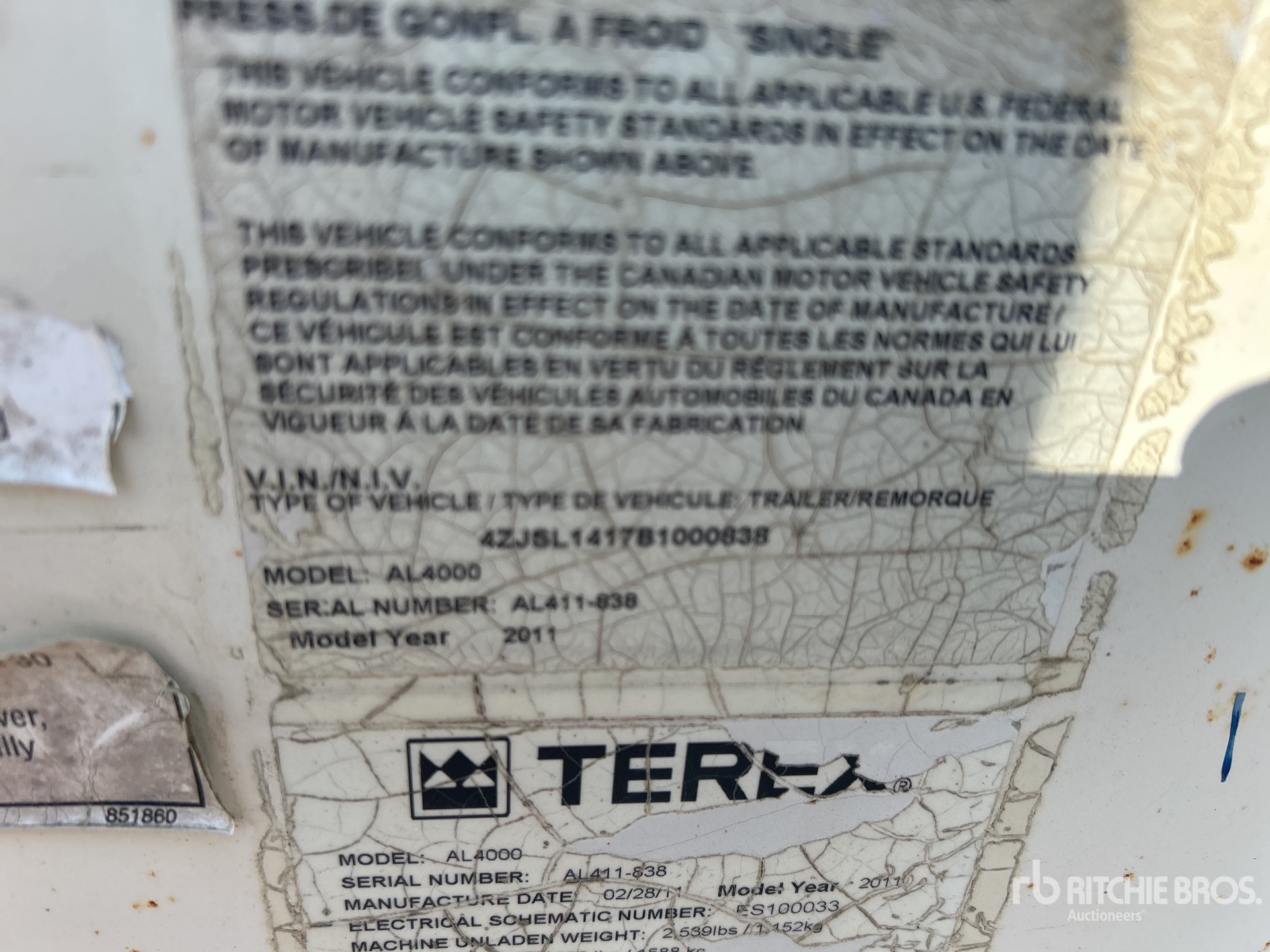 Aspect général with Numéro de série/Numéro d'identification du véhicule automobile