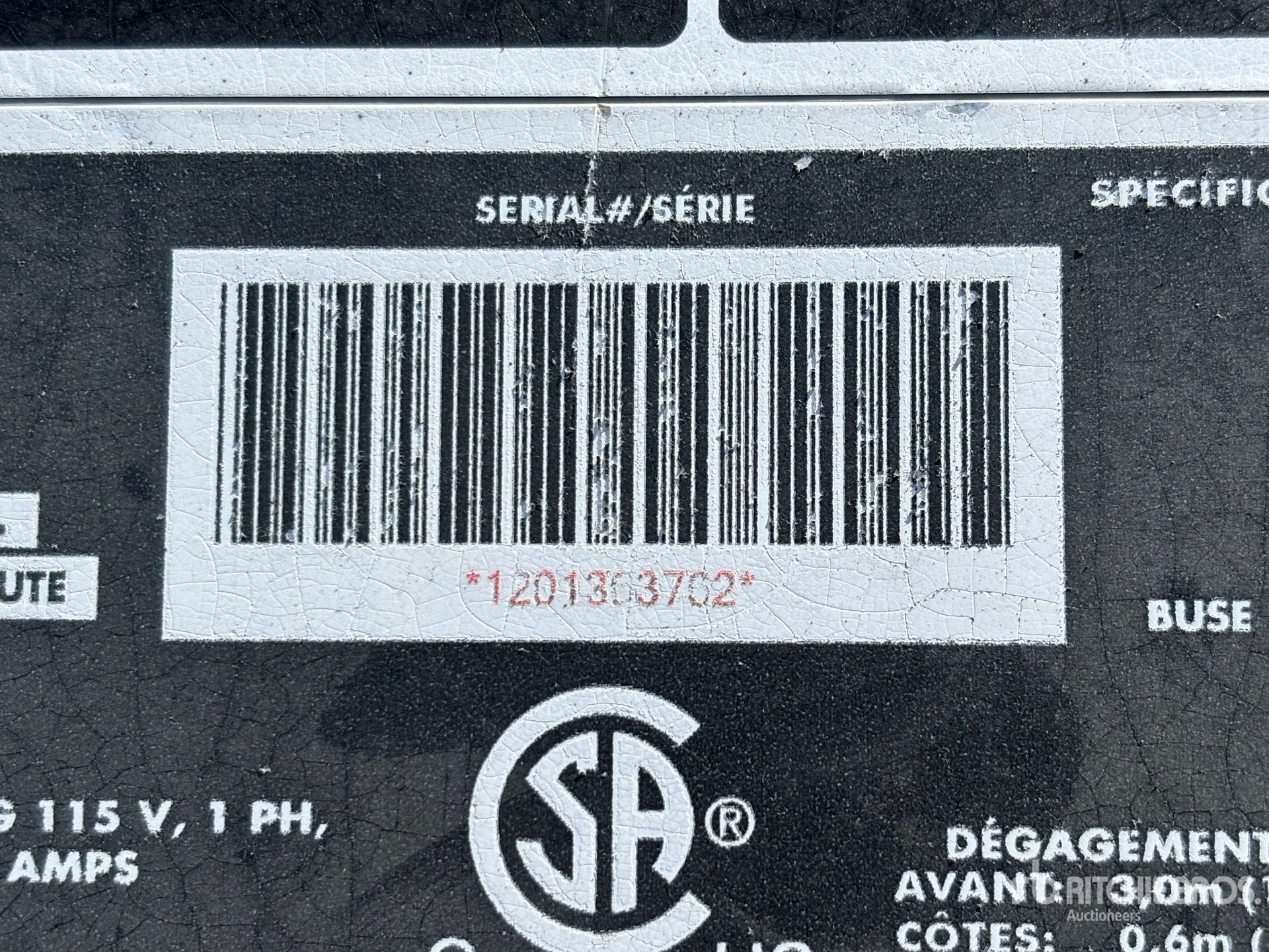 General Appearance with Numero seriale/numero d’identificazione del veicolo (VIN)