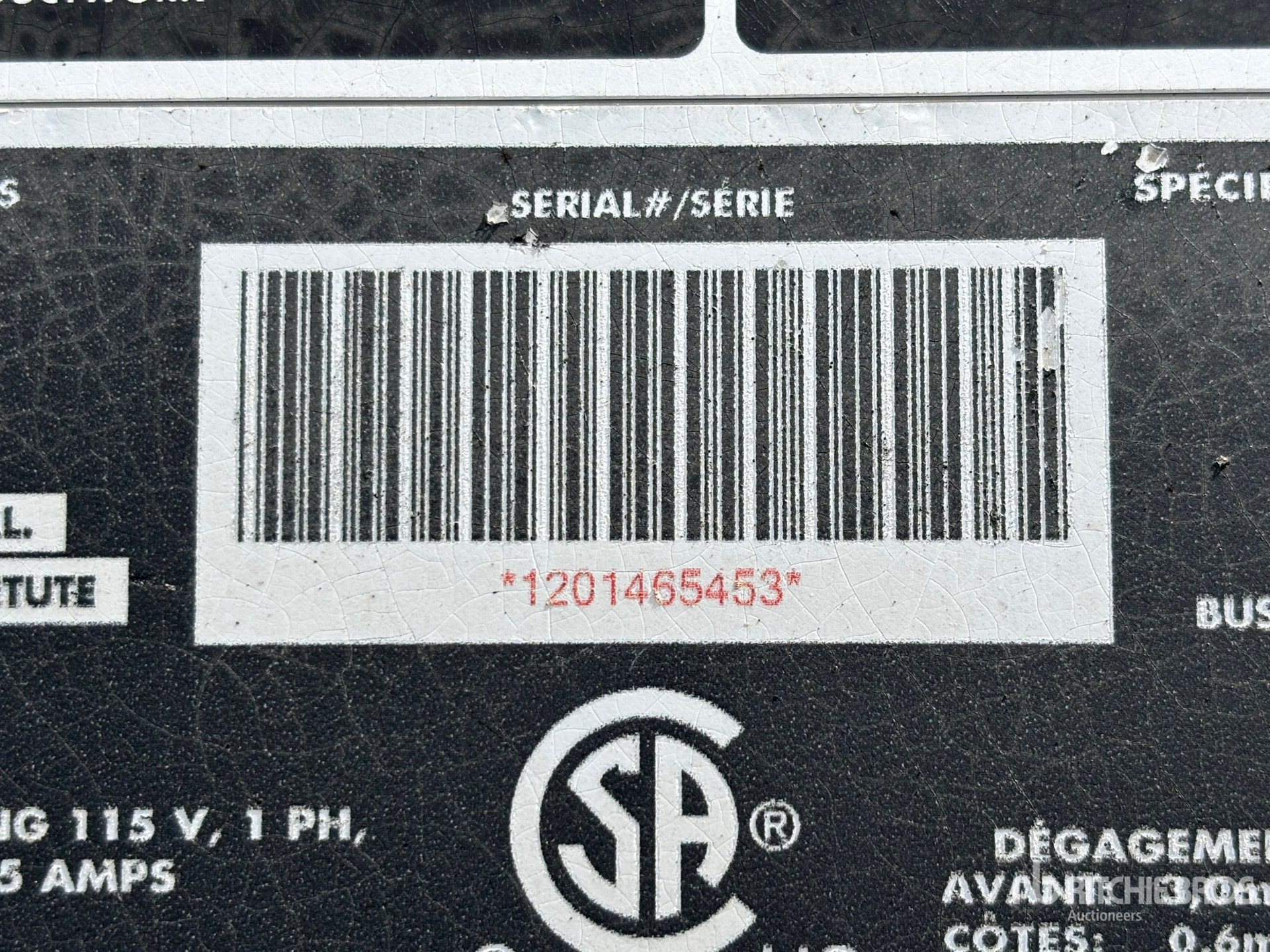 General Appearance with Numero seriale/numero d’identificazione del veicolo (VIN)