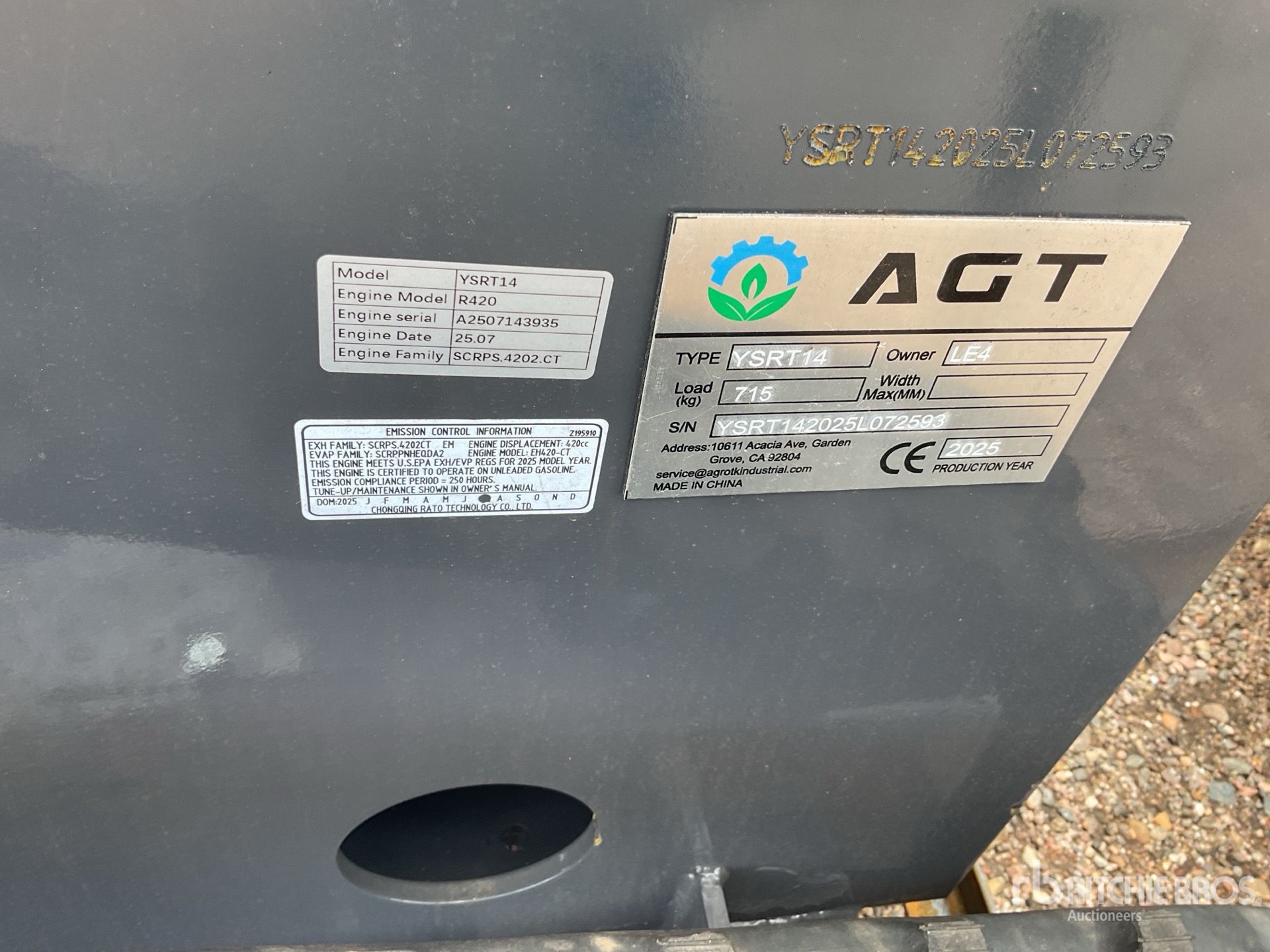 MINI CARGADOR SOBRE ORUGAS COMPACTO 2025 COMPAC YSRT14