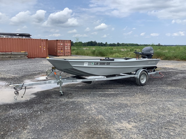 2024 Sea Ark MV1652 Work Boat w/2024 Marine Masters SA1652G Trailer