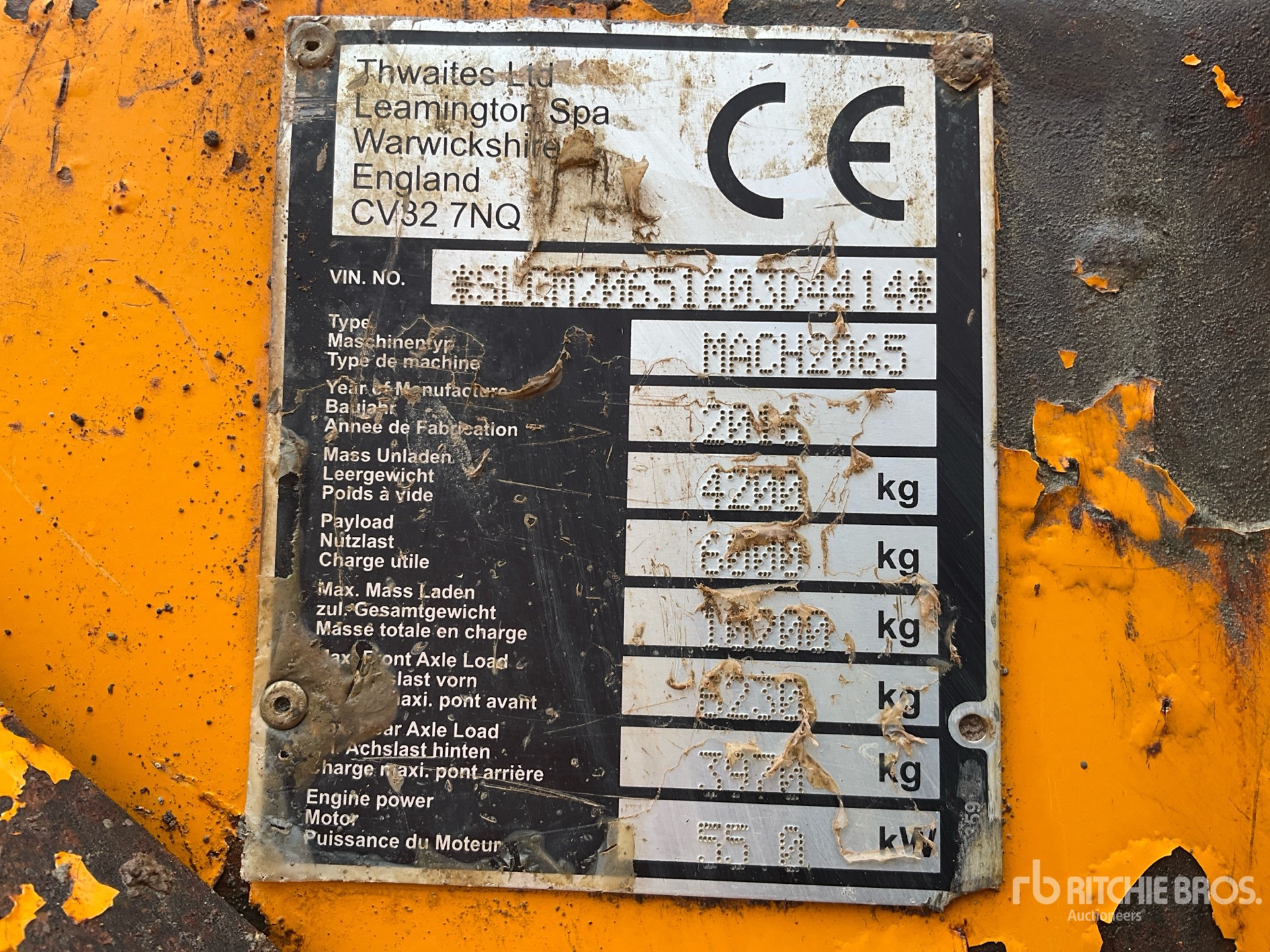 General Appearance with Numéro de série/Numéro d'identification du véhicule automobile